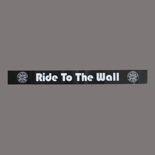 Ride To The Wall Helmet Visor Sticker